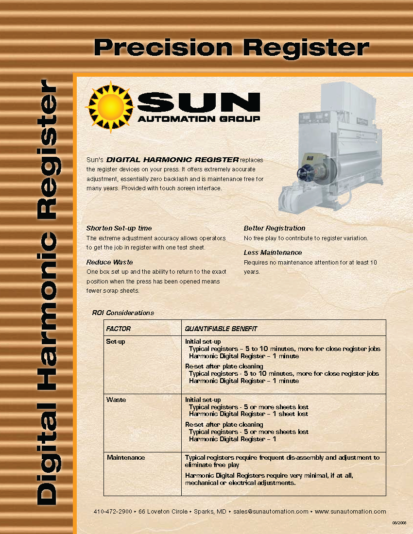 Learn more about Digital Harmonic Registers in the Sun Automation brochure.